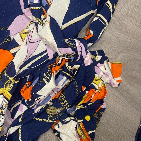 Anthropologie Maeve Shirtdress Buttondown Nautical Navy Sailing Boat Size Small - Picture 11 of 13